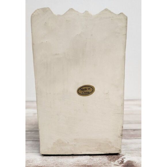 Hand Painted Scenic Bookends Ceramic Farm Animals Cow Pigs Rabbits Fence 5" - Picture 10 of 16